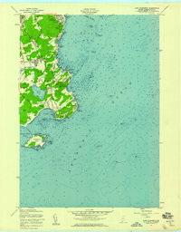 Download a high-resolution, GPS-compatible USGS topo map for Cape Elizabeth, ME (1958 edition)