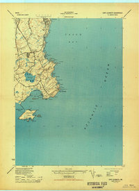 Download a high-resolution, GPS-compatible USGS topo map for Cape Elizabeth, ME (1944 edition)