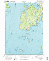 preview thumbnail of historical topo map of Hancock County, ME in 1973