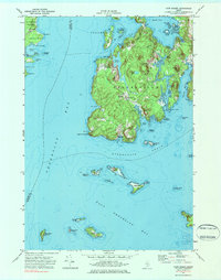 preview thumbnail of historical topo map of Hancock County, ME in 1973