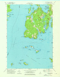 Download a high-resolution, GPS-compatible USGS topo map for Cape Rosier, ME (1976 edition)