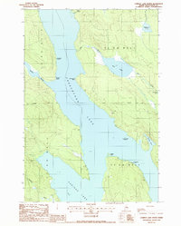 Download a high-resolution, GPS-compatible USGS topo map for Caribou Lake North, ME (1988 edition)