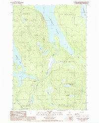 Download a high-resolution, GPS-compatible USGS topo map for Caribou Lake South, ME (1988 edition)