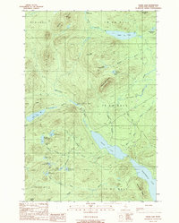 Download a high-resolution, GPS-compatible USGS topo map for Chase Lake, ME (1989 edition)