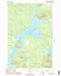 Download a high-resolution, GPS-compatible USGS topo map for Churchill Lake, ME (1989 edition)