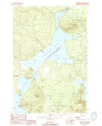 Download a high-resolution, GPS-compatible USGS topo map for Churchill Lake, ME (1989 edition)