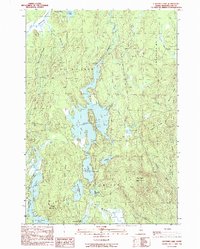 Download a high-resolution, GPS-compatible USGS topo map for Clifford Lake, ME (1990 edition)
