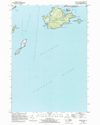 Download a high-resolution, GPS-compatible USGS topo map for Cross Island, ME (1995 edition)