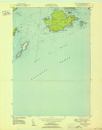 Download a high-resolution, GPS-compatible USGS topo map for Cross Island, ME (1950 edition)