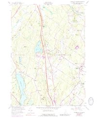 Download a high-resolution, GPS-compatible USGS topo map for Cumberland Center, ME (1989 edition)