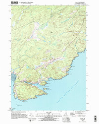 preview thumbnail of historical topo map of Washington County, ME in 1993
