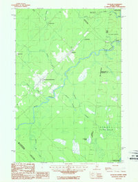 Download a high-resolution, GPS-compatible USGS topo map for Daaquam, ME (1987 edition)