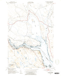 1949 Map of Calais, ME, 1952 Print