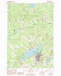 Download a high-resolution, GPS-compatible USGS topo map for Dexter, ME (1992 edition)