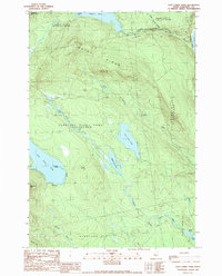 Download a high-resolution, GPS-compatible USGS topo map for East Carry Pond, ME (1989 edition)
