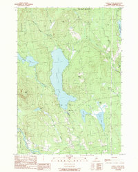 Download a high-resolution, GPS-compatible USGS topo map for Embden Pond, ME (1989 edition)