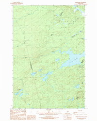 Download a high-resolution, GPS-compatible USGS topo map for Fisher Ponds, ME (1989 edition)
