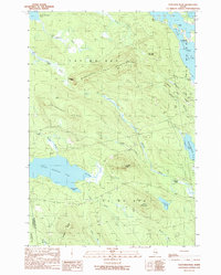 Download a high-resolution, GPS-compatible USGS topo map for Fletcher Peak, ME (1990 edition)