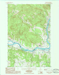 Download a high-resolution, GPS-compatible USGS topo map for Frenchville, ME (1986 edition)