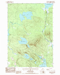 Download a high-resolution, GPS-compatible USGS topo map for Gassabias Lake, ME (1988 edition)