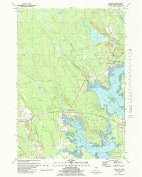 preview thumbnail of historical topo map of Hancock County, ME in 1981