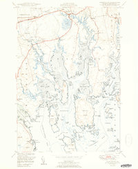 Download a high-resolution, GPS-compatible USGS topo map for Harrington, ME (1951 edition)