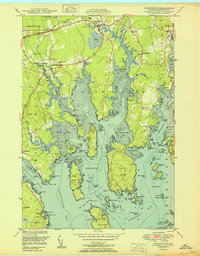Download a high-resolution, GPS-compatible USGS topo map for Harrington, ME (1951 edition)