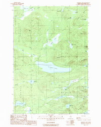 Download a high-resolution, GPS-compatible USGS topo map for Haymock Lake, ME (1989 edition)