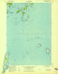 Download a high-resolution, GPS-compatible USGS topo map for Hewett Island, ME (1959 edition)
