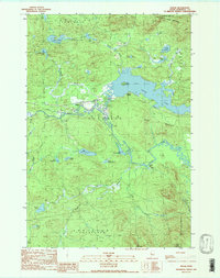 Download a high-resolution, GPS-compatible USGS topo map for Holeb, ME (1989 edition)