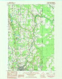 Download a high-resolution, GPS-compatible USGS topo map for Houlton North, ME (1985 edition)