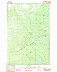 Download a high-resolution, GPS-compatible USGS topo map for Hurricane Pond, ME (1989 edition)