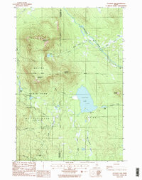 Download a high-resolution, GPS-compatible USGS topo map for Katahdin Lake, ME (1988 edition)