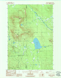 Download a high-resolution, GPS-compatible USGS topo map for Katahdin Lake, ME (1988 edition)