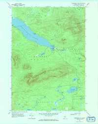 Download a high-resolution, GPS-compatible USGS topo map for Kennebago Lake, ME (1973 edition)