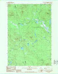 Download a high-resolution, GPS-compatible USGS topo map for King and Bartlett Mtn, ME (1989 edition)