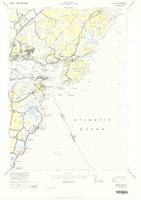 Download a high-resolution, GPS-compatible USGS topo map for Kittery, ME (1944 edition)