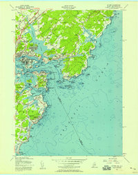 preview thumbnail of historical topo map of York County, ME in 1956