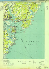Download a high-resolution, GPS-compatible USGS topo map for Kittery, ME (1949 edition)