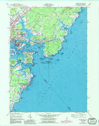Download a high-resolution, GPS-compatible USGS topo map for Kittery, ME (1989 edition)