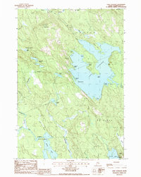 Download a high-resolution, GPS-compatible USGS topo map for Lake Cathance, ME (1988 edition)