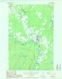 Download a high-resolution, GPS-compatible USGS topo map for Landry, ME (1987 edition)