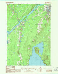 Download a high-resolution, GPS-compatible USGS topo map for Lincoln West, ME (1988 edition)