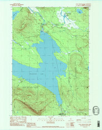 Download a high-resolution, GPS-compatible USGS topo map for Little Bigelow Mtn, ME (1989 edition)