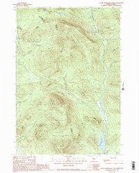 Download a high-resolution, GPS-compatible USGS topo map for Little Kennebago Lake, ME (1990 edition)