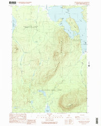 Download a high-resolution, GPS-compatible USGS topo map for Lobster Mountain, ME (1989 edition)