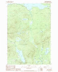 Download a high-resolution, GPS-compatible USGS topo map for Long Pond, ME (1989 edition)