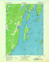 Download a high-resolution, GPS-compatible USGS topo map for Louds Island, ME (1969 edition)