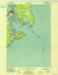preview thumbnail of historical topo map of Washington County, ME in 1952
