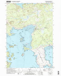 Download a high-resolution, GPS-compatible USGS topo map for Machias Bay, ME (1995 edition)